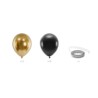 Girlanda balonowa - czarno-złota, 200cm