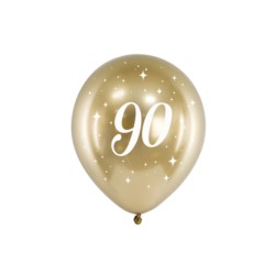 Balony Glossy 30cm, 90, złoty