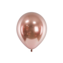 Balony Glossy 30cm, różowe złoto / 10szt.
