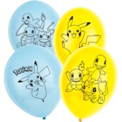 Balony lateksowe Pokémon 28cm/11" / 6szt.