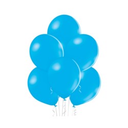 Balony pastelowe Niebieskie Cyan, 30 cm / 100 szt.