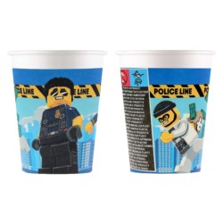 Kubeczki papierowe (WM) Lego City, 200ml, 8 szt.