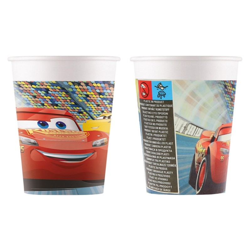 Kubeczki papierowe Auta Cars 3 (Disney), 200ml, 8