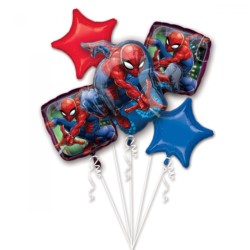 Bukiet balonowy "Spider-Man" 5 balonow foliowych,