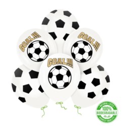 Balony biodegradowalne Football 12" 6szt.