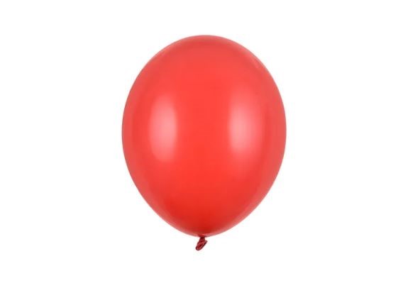 Balony Strong 12 cm, Pastel Poppy Red, 100 szt.