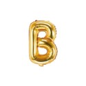 Balon foliowy Litera "B", 35cm, złoty