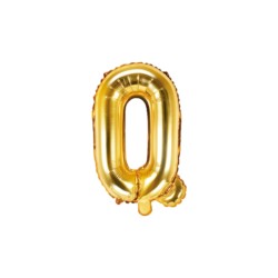 Balon foliowy Litera "Q", 35cm, złoty