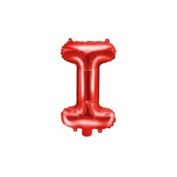 Balon foliowy Litera 'I'', 35cm, czerwony