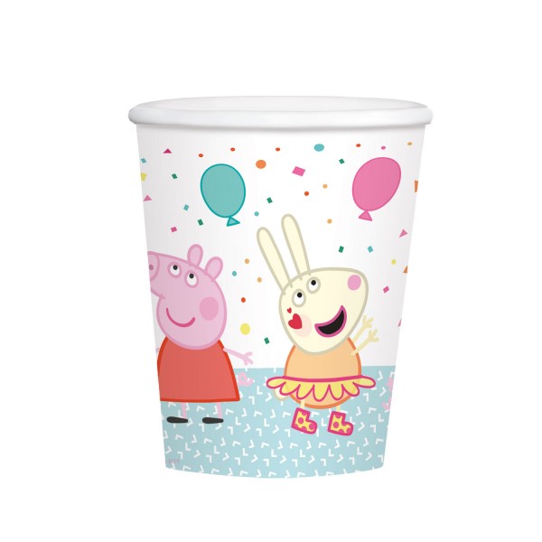 Kubki Peppa Pig papier 250 ml / 8szt.