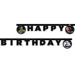 Banner Star Wars Galaxy - Happy Birthday