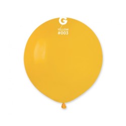 Balony G150 pastel 19" - ciemnożółte 03/ 50 szt.