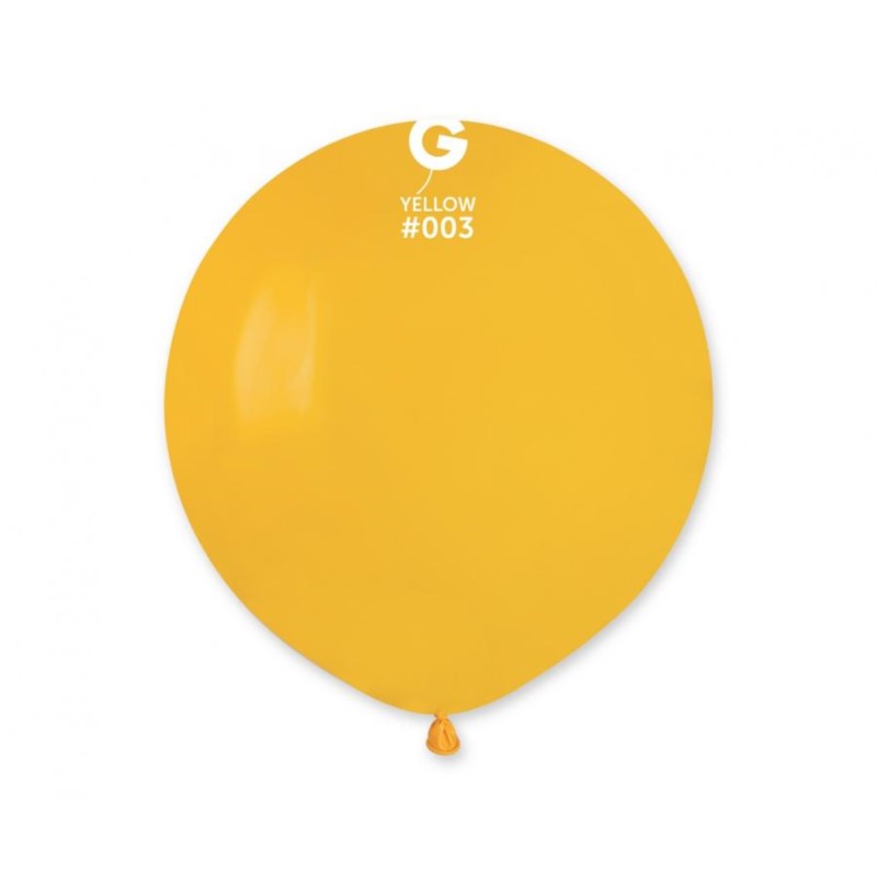 Balony G150 pastel 19" - ciemnożółte 03/ 50 szt.