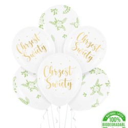 Balony Chrzest 12" 6szt