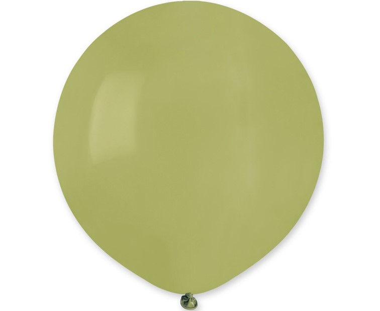 Balony G150 pastel 19" - Zielone Oliwkow / 50 szt.