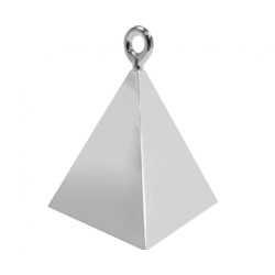 Ciężarek do balonów Piramida srebrna, 110 g