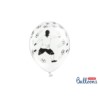 Balony 30cm, Piłkarz i piłki, Pastel White