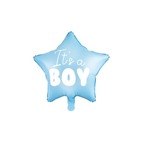 Balon foliowy Gwiazdka - It's a boy, 48cm, jasny n