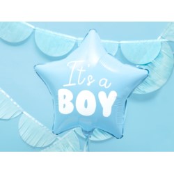 Balon foliowy Gwiazdka - It's a boy, 48cm, jasny n