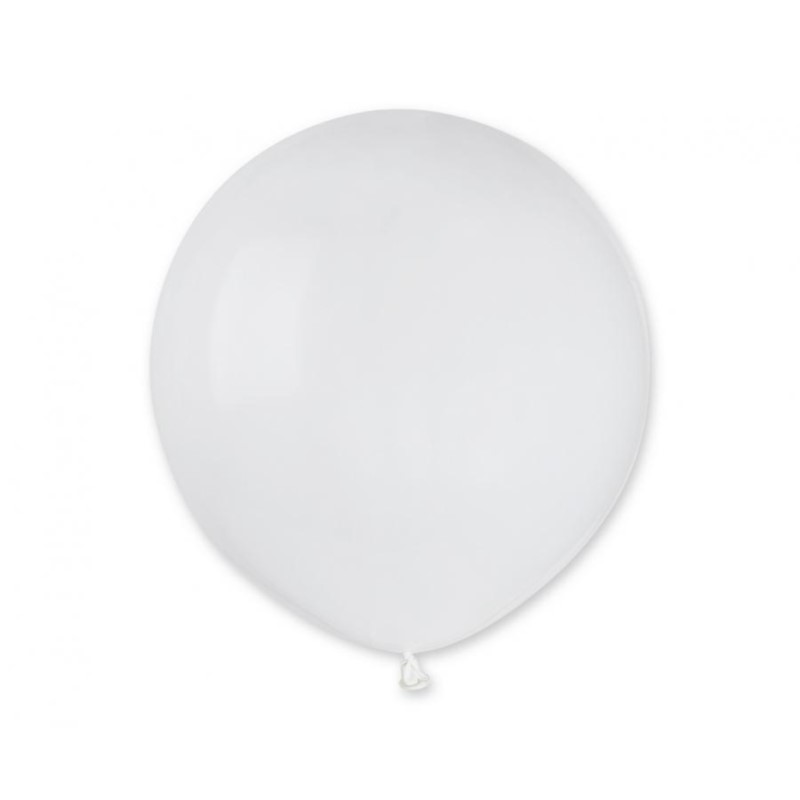 Balony G19 pastel 19" - White  / 25 szt.