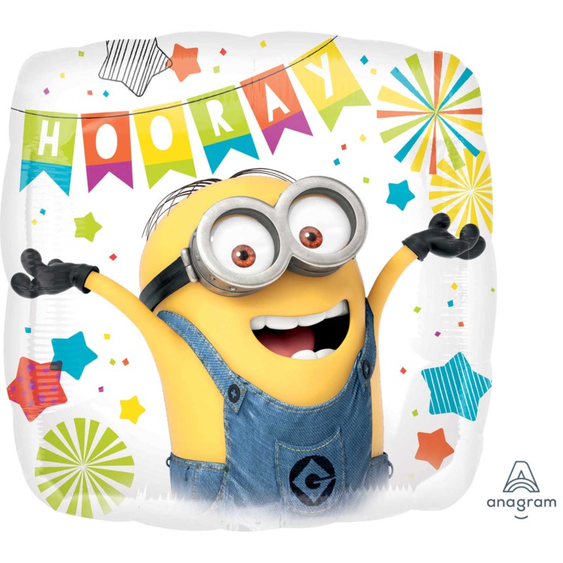 Balon foliowy standart "Party Minionki" 43cm