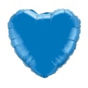 Balon, foliowy 18" FX - "Serce" niebieskie