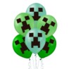 Balony 12" zielone Minecraft 12szt