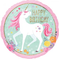 Balon foliowy standard "Magical Unicorn HB" 43cm