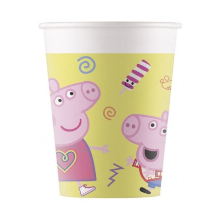 Kubeczki papierowe Peppa Pig, 200 ml, 8 szt.