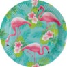 Talerze Flamingo Paradise papier 23 cm / 8 szt.