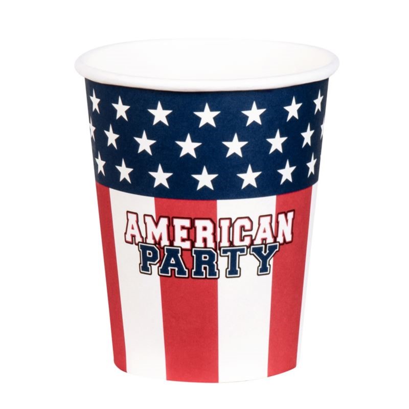 Kubeczki papierowe American Party USA 250ml