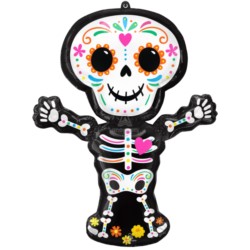 Balon foliowy Skeleton Day Of The Dead 66 cm x 86