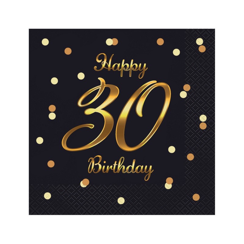 Serwetki B&C Happy 30 Birthday Serwetki B&C Happy 30 Birthday