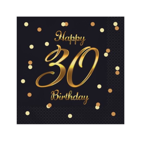 Serwetki B&C Happy 30 Birthday