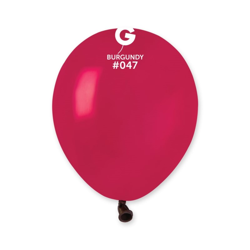 Balon A50 pastel 5" - "bordo" / 100 szt.