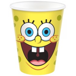 Kubki SpongeBob papier 250 ml / 8szt.