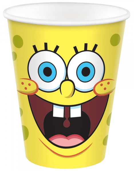 Kubki SpongeBob papier 250 ml / 8szt.