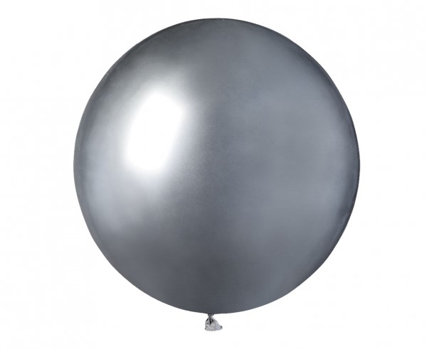 Balony GB150 shiny 19 cali - srebrne/ 25 szt.