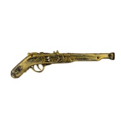 Pistolet złoto-czarny