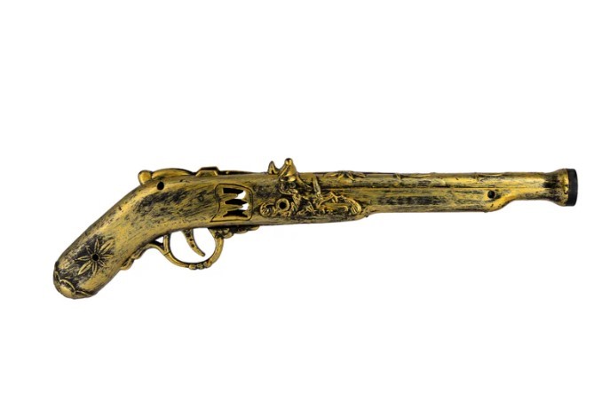 Pistolet złoto-czarny Pistolet złoto-czarny