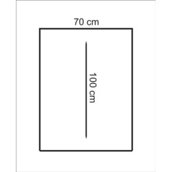 Rękaw foliowy 70 x 100 cm. Metal 50 szt.