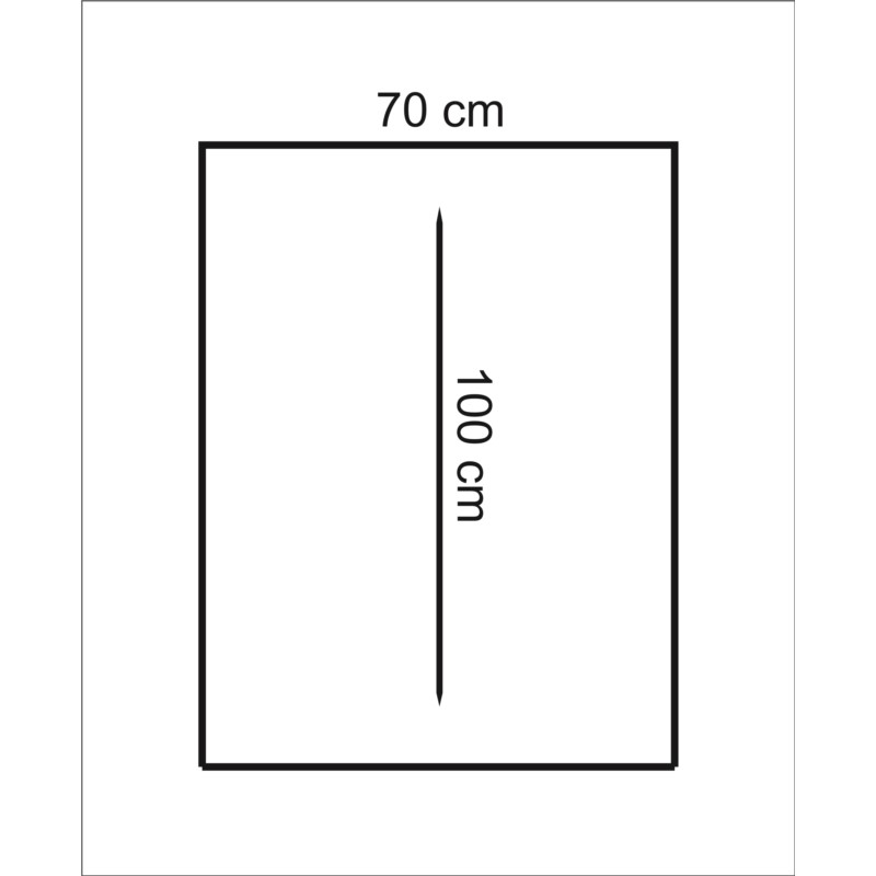 Rękaw foliowy 70 x 100 cm. Metal 50 szt.