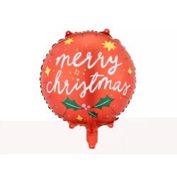 Balon foliowy Merry Christmas, 45 cm, mix