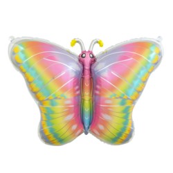 Balon foliowy Pastelowy Motyl, 64x53 cm