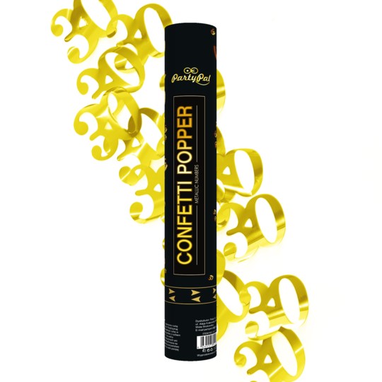 Konfetti cyfra 30 złote 40cm Konfetti cyfra 30 złote 40cm
