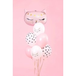 Balony 30cm, Kotek, mix / 6szt.