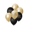 Bukiet balonowy B&C j. złoto-czarny Happy Birthday