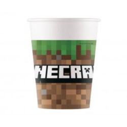 Kubeczki papierowe Minecraft, 200ml, 8 szt.