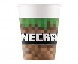 Kubeczki papierowe Minecraft, 200ml, 8 szt. Kubeczki papierowe Minecraft, 200ml, 8 szt.
