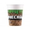 Kubeczki papierowe Minecraft, 200ml, 8 szt.